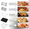 Heißluft-Fritteuse-Ofen Adler AD 6309 13 L 2500 W Schwarz/Silber, Touch-Steuerung, Rotisserie