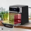Heißluft-Fritteuse-Ofen Adler AD 6309 13 L 2500 W Schwarz/Silber, Touch-Steuerung, Rotisserie