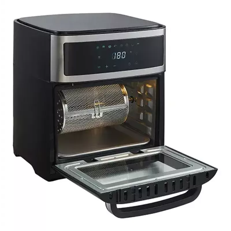 Heißluft-Fritteuse-Ofen Adler AD 6309 13 L 2500 W Schwarz/Silber, Touch-Steuerung, Rotisserie