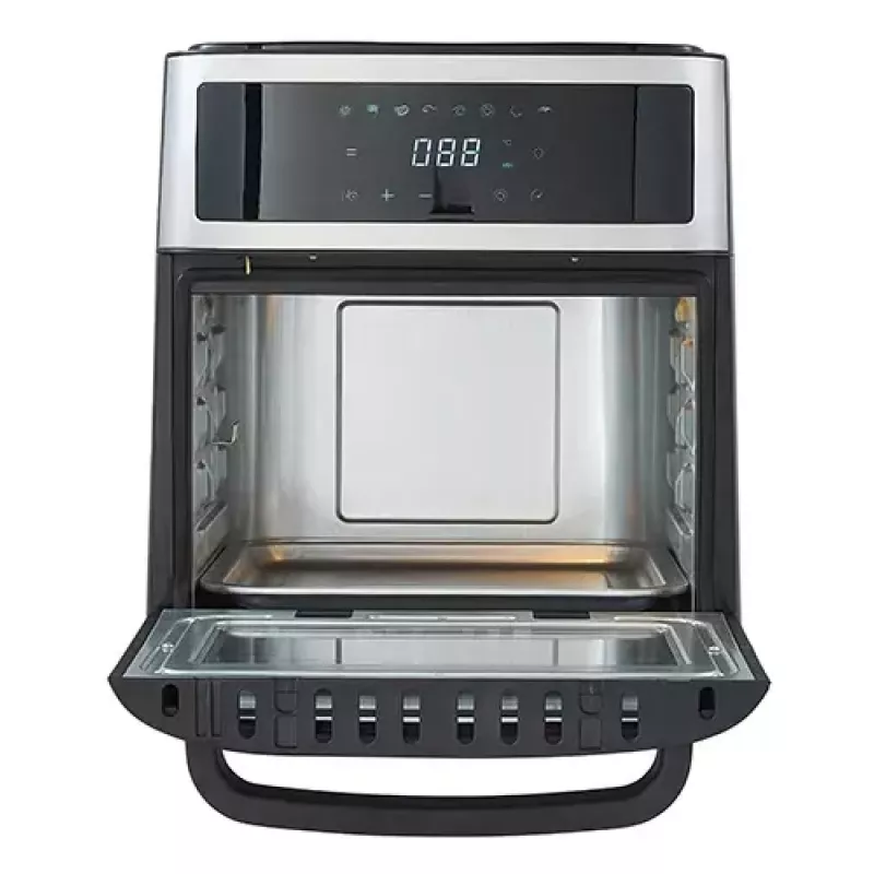 Heißluft-Fritteuse-Ofen Adler AD 6309 13 L 2500 W Schwarz/Silber, Touch-Steuerung, Rotisserie