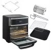 Heißluft-Fritteuse-Ofen Adler AD 6309 13 L 2500 W Schwarz/Silber, Touch-Steuerung, Rotisserie