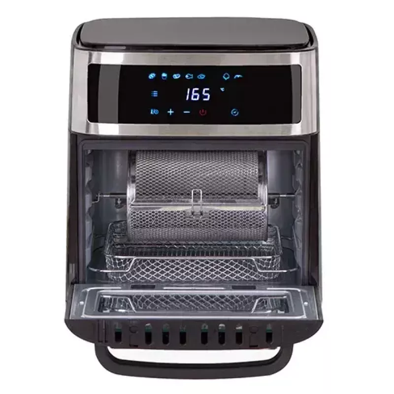 Heißluft-Fritteuse-Ofen Adler AD 6309 13 L 2500 W Schwarz/Silber, Touch-Steuerung, Rotisserie