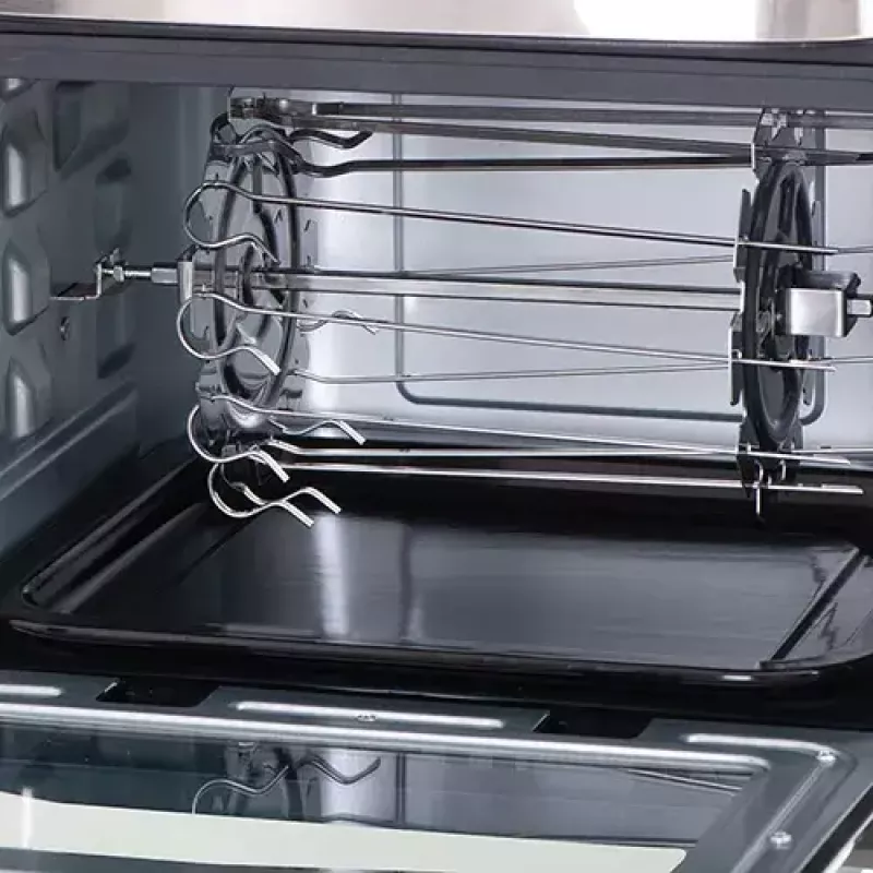Heißluft-Fritteuse-Ofen Adler AD 6309 13 L 2500 W Schwarz/Silber, Touch-Steuerung, Rotisserie