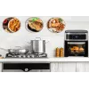 Heißluft-Fritteuse-Ofen Adler AD 6309 13 L 2500 W Schwarz/Silber, Touch-Steuerung, Rotisserie