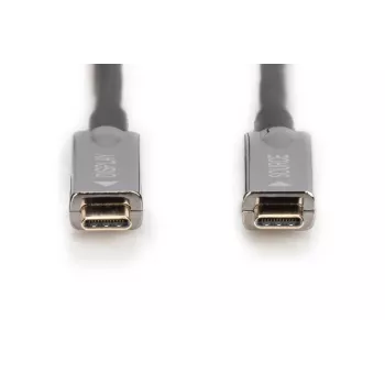 DIGITUS USB Type-C - USB Type-C AOC Hybrid-Glasfaserkabel 4K@60Hz USB 3.1 SPEC 15m