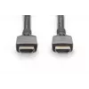 DIGITUS 8K PREMIUM HDMI 2.1 Kabel 3m Aluminiumgehäuse, vergoldet, unterstützt 8K/60Hz