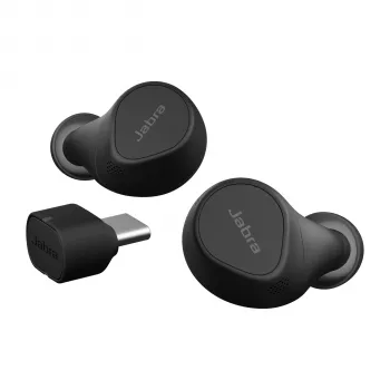 Jabra Evolve2 Buds - USB-C MS, True Wireless Stereo (TWS), Calls/Music, 5,4 g, Headset, Schwarz