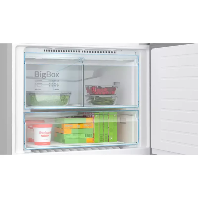 Kühl-Gefrierkombination Bosch Serie 6 KGN86AIDR, freistehend, 631 L Gesamt (479 L Kühlteil / 152 L Gefrierteil), Edelstahl, NoFrost