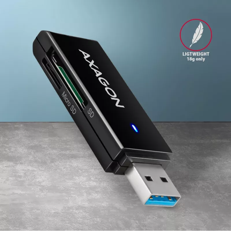 Card Reader Axagon CRE-S2N USB 3.2 Gen 1 Type-A Schwarz