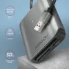 Axagon CRE-S3 Externer USB-A 3.2 Gen 1 3-Slot & LUN SD/microSD/CF-Kartenleser USB 3.2 Gen 1 (3.1 Gen 1) Typ-A Grau