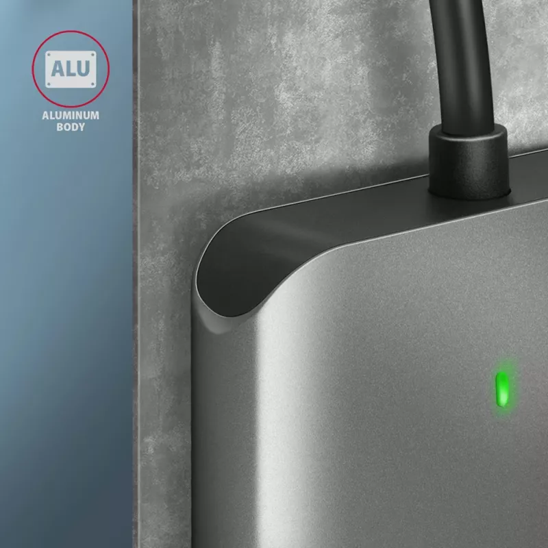 Axagon CRE-S3 Externer USB-A 3.2 Gen 1 3-Slot & LUN SD/microSD/CF-Kartenleser USB 3.2 Gen 1 (3.1 Gen 1) Typ-A Grau