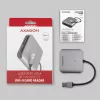 Axagon CRE-S3 Externer USB-A 3.2 Gen 1 3-Slot & LUN SD/microSD/CF-Kartenleser USB 3.2 Gen 1 (3.1 Gen 1) Typ-A Grau