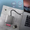 Axagon CRE-S3C Aluminium Highspeed USB-C 3.2 Gen 1 Speicherkartenleser, 3 Steckplätze, UHS-II