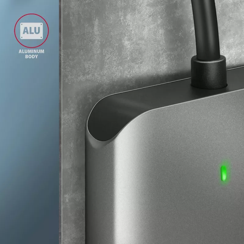 Axagon CRE-S3C Aluminium Highspeed USB-C 3.2 Gen 1 Speicherkartenleser, 3 Steckplätze, UHS-II