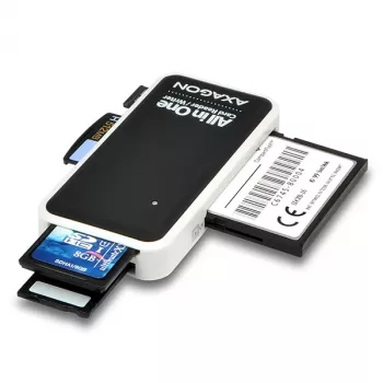 Axagon CRE-X1 externer 5-Slot-Kartenleser, CF, CF Type II, MMC, MMC Mobile, MMCmicro, MS Duo, MS PRO, Memory Stick (MS), MicroDrive, MicroSD...,