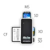 Axagon CRE-X1 externer 5-Slot-Kartenleser, CF, CF Type II, MMC, MMC Mobile, MMCmicro, MS Duo, MS PRO, Memory Stick (MS), MicroDrive, MicroSD...,