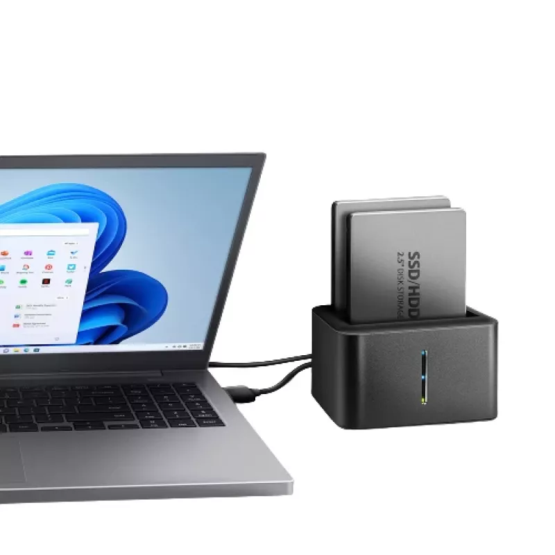 Axagon ADSA-D25 SuperSpeed USB DUAL 2.5 Zoll SSD/HDD MINI Dockingstation
