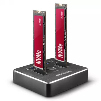Axagon ADSA-M2C SuperSpeed USB-C 10Gbps Dual-M.2-NVMe-Dock