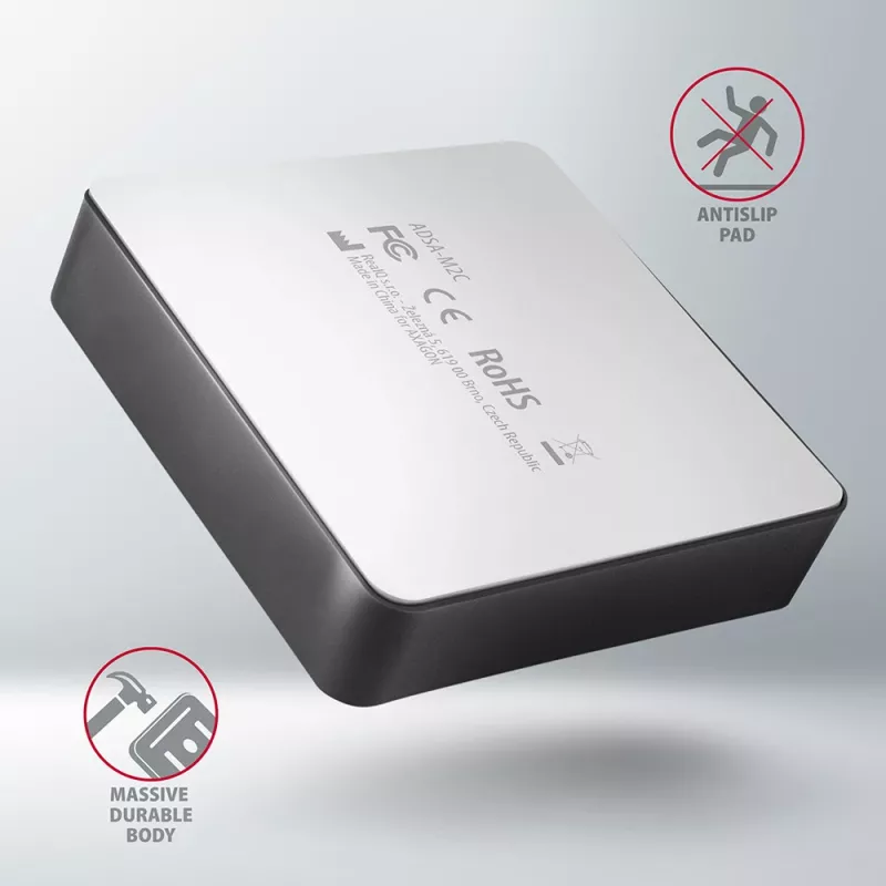 Axagon ADSA-M2C SuperSpeed USB-C 10Gbps Dual-M.2-NVMe-Dock
