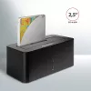 AXAGON ADSA-SN - HDD - Hybrid - SSD - SATA - Serial ATA II - Serial ATA III - 2.5,3.5 Zoll - USB 3.2 Gen 1 (3.1 Gen 1) Type-A - 5 Gbit/s - Schwarz