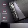 2,5-Zoll HDD/SSD-Gehäuse AXAGON EE25-A6C — SATA, USB 3.2 Gen 1 (Typ-C & Typ-A), Aluminium, schwarz