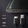 HDD/SSD-Gehäuse AXAGON EE25-A6M — 2,5 Zoll SATA, USB 3.2 Gen 1 (5 Gbit/s), Micro-USB B auf USB Typ-A, Aluminium, schwarz