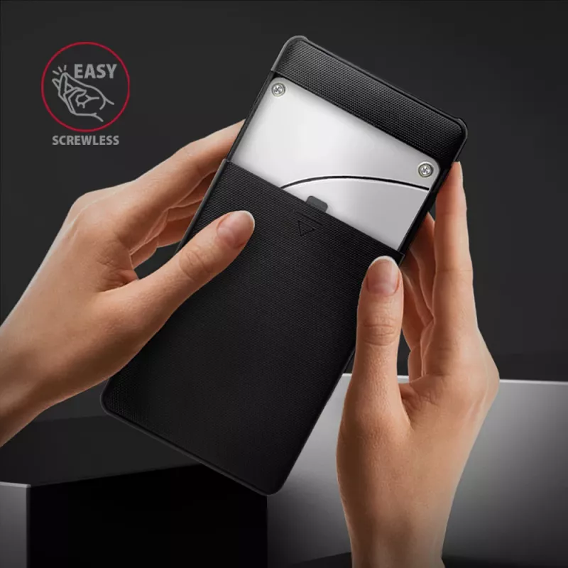 Axagon EE25-SL Schraubenlose USB 3.2 Gen 1 - SATA 6G externe Box für 2,5 Zoll SSD/HDD