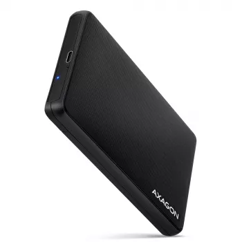 Axagon EE25-SLC Schraubenloses USB-C 3.2 Gen 1 - SATA 6G externes Gehäuse für 2,5 Zoll SSD/HDD