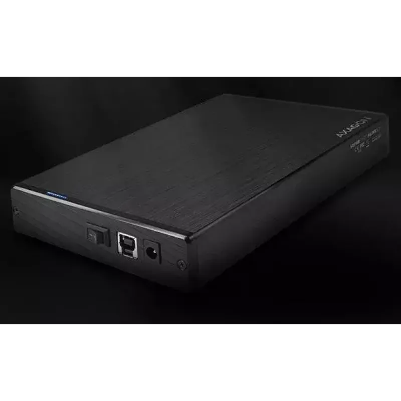Axagon EE35-XA3 kompaktes Aluminium-USB-3.2-Gen-1-Externgehäuse SATA für 3,5-Zoll-Festplatten