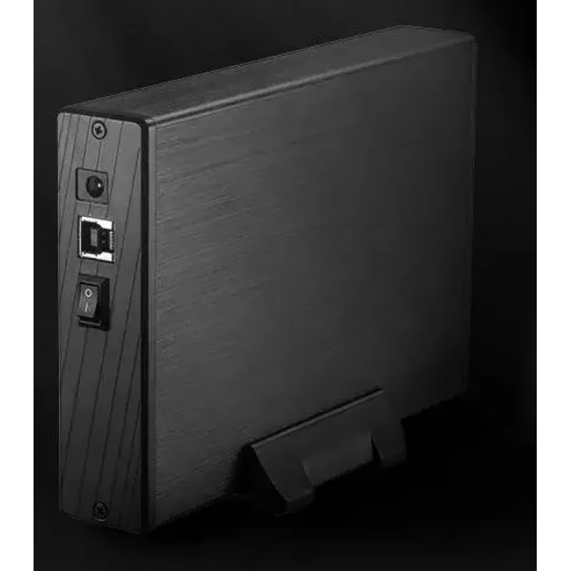 Axagon EE35-XA3 kompaktes Aluminium-USB-3.2-Gen-1-Externgehäuse SATA für 3,5-Zoll-Festplatten