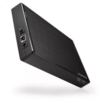 Axagon EE35-XA3 kompaktes Aluminium-USB-3.2-Gen-1-Externgehäuse SATA für 3,5-Zoll-Festplatten