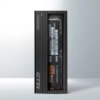 Axagon EEM2-GTR Externes USB-C 3.2 Gen 2 Metallgehäuse für M.2 NVMe SSDs