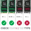 Axagon EEM2-GTR Externes USB-C 3.2 Gen 2 Metallgehäuse für M.2 NVMe SSDs