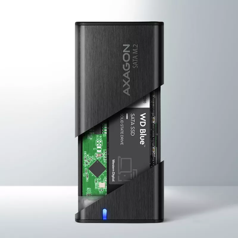 SSD-Gehäuse Axagon EEM2-SBC USB-C 3.2 Gen 2 Schwarz M.2