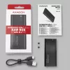 SSD-Gehäuse Axagon EEM2-SBC USB-C 3.2 Gen 2 Schwarz M.2