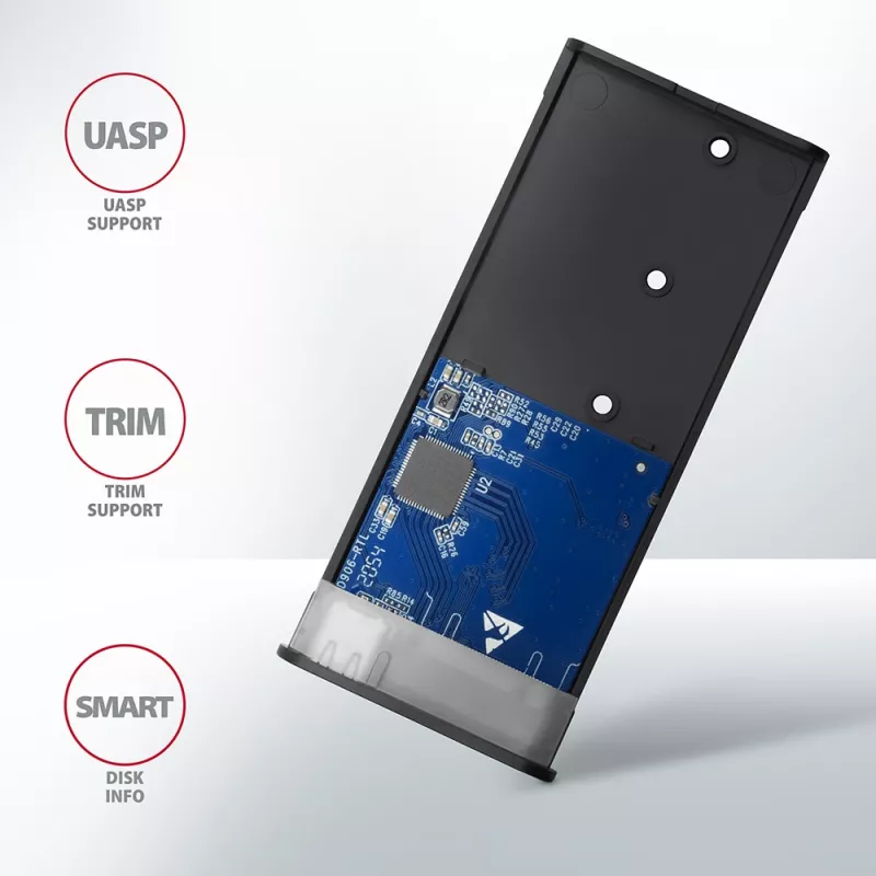 Axagon EEM2-SG2 SuperSpeed+ USB-C - M.2 NVMe & SATA SSD RAW-Box