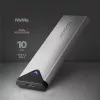Axagon EEM2-UG2 Externes USB-C 10Gbps Metallgehäuse für M.2 NVMe SSD-Festplatten. Silber