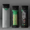 Axagon EEM2-UG2 Externes USB-C 10Gbps Metallgehäuse für M.2 NVMe SSD-Festplatten. Silber