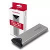 Axagon EEM2-UG2 Externes USB-C 10Gbps Metallgehäuse für M.2 NVMe SSD-Festplatten. Silber