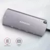 Axagon HMC-6M2 USB 3.2 Gen 1 Hub, 2x USB-A, HDMI, RJ-45, SATA M.2, PD 100W, USB-C Kabel