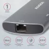 Axagon HMC-6M2 USB 3.2 Gen 1 Hub, 2x USB-A, HDMI, RJ-45, SATA M.2, PD 100W, USB-C Kabel