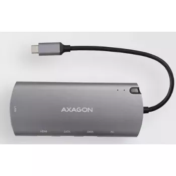 Axagon HMC-6M2 USB 3.2 Gen 1 Hub, 2x USB-A, HDMI, RJ-45, SATA M.2, PD 100W, USB-C Kabel