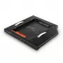 Axagon RSS-CD09 2,5 inch SSD/HDD-Einbaurahmen für DVD-Slot 9,5 mm LED ALU Schnittstellenkarten/Adapter Intern SATA