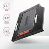 Axagon RSS-CD09 2,5 inch SSD/HDD-Einbaurahmen für DVD-Slot 9,5 mm LED ALU Schnittstellenkarten/Adapter Intern SATA