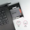 Axagon RSS-CD09 2,5 inch SSD/HDD-Einbaurahmen für DVD-Slot 9,5 mm LED ALU Schnittstellenkarten/Adapter Intern SATA