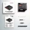 Axagon RSS-CD09 2,5 inch SSD/HDD-Einbaurahmen für DVD-Slot 9,5 mm LED ALU Schnittstellenkarten/Adapter Intern SATA
