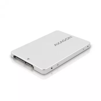 Axagon RSS-M2SD SATA - M.2 SATA SSD, interne 2,5-Zoll-ALU-Box, silber