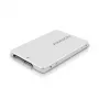 Axagon RSS-M2SD SATA - M.2 SATA SSD, interne 2,5-Zoll-ALU-Box, silber