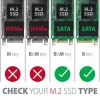 Axagon RSS-M2SD SATA - M.2 SATA SSD, interne 2,5-Zoll-ALU-Box, silber