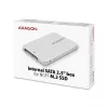 Axagon RSS-M2SD SATA - M.2 SATA SSD, interne 2,5-Zoll-ALU-Box, silber